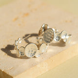 Fluid Rhythm Seris Double Circle C Hoop Earrings - floysun