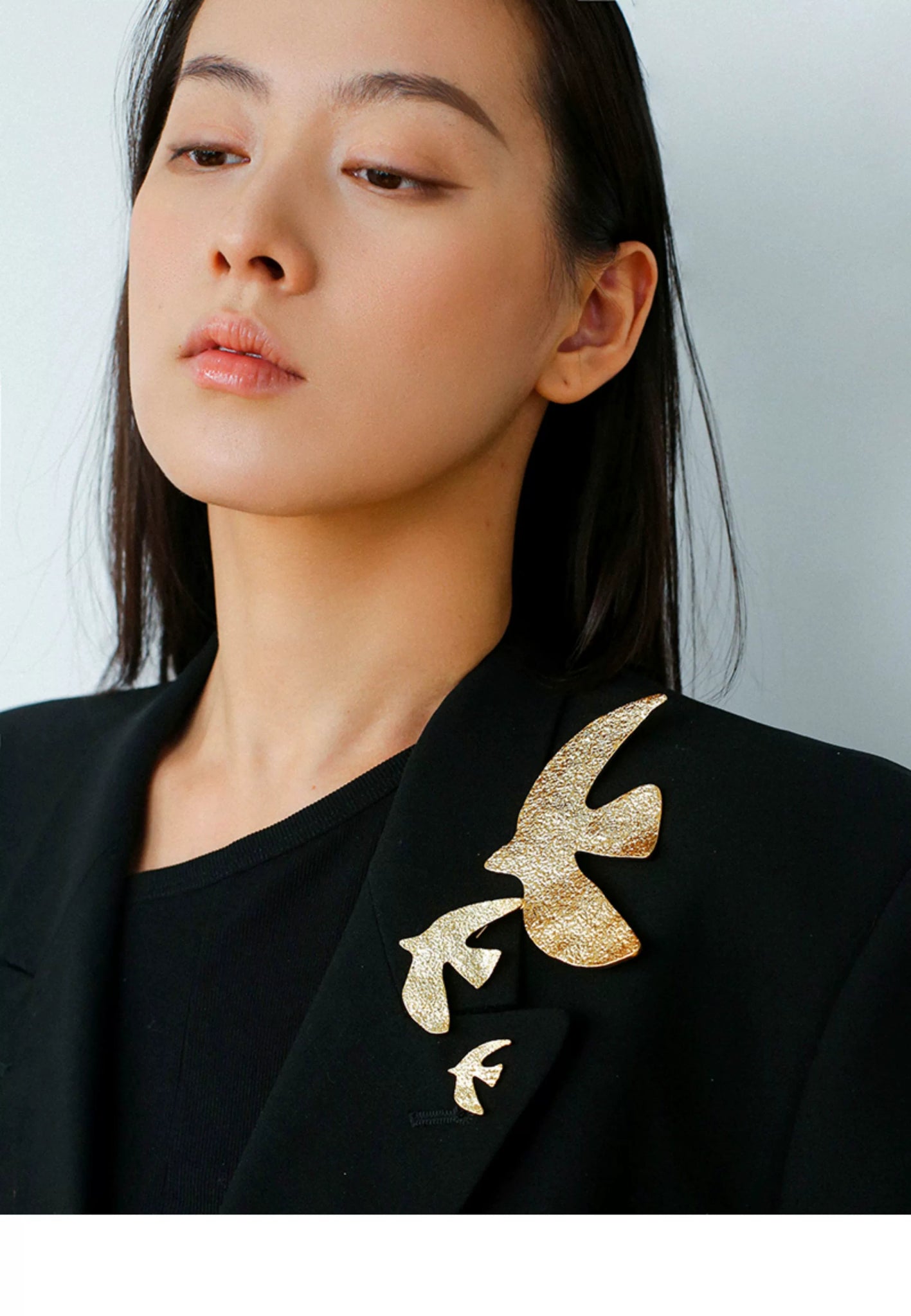 Flying Dove of Peace Brooch Handcrafted Vintage Texture - floysun