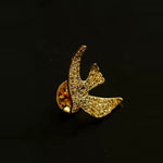 Flying Dove of Peace Brooch Handcrafted Vintage Texture - floysun