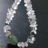 Forest Whisper Clear Quartz & Green Aventurine Bracelet - floysun