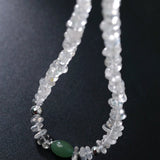Forest Whisper Clear Quartz & Green Aventurine Necklace - floysun
