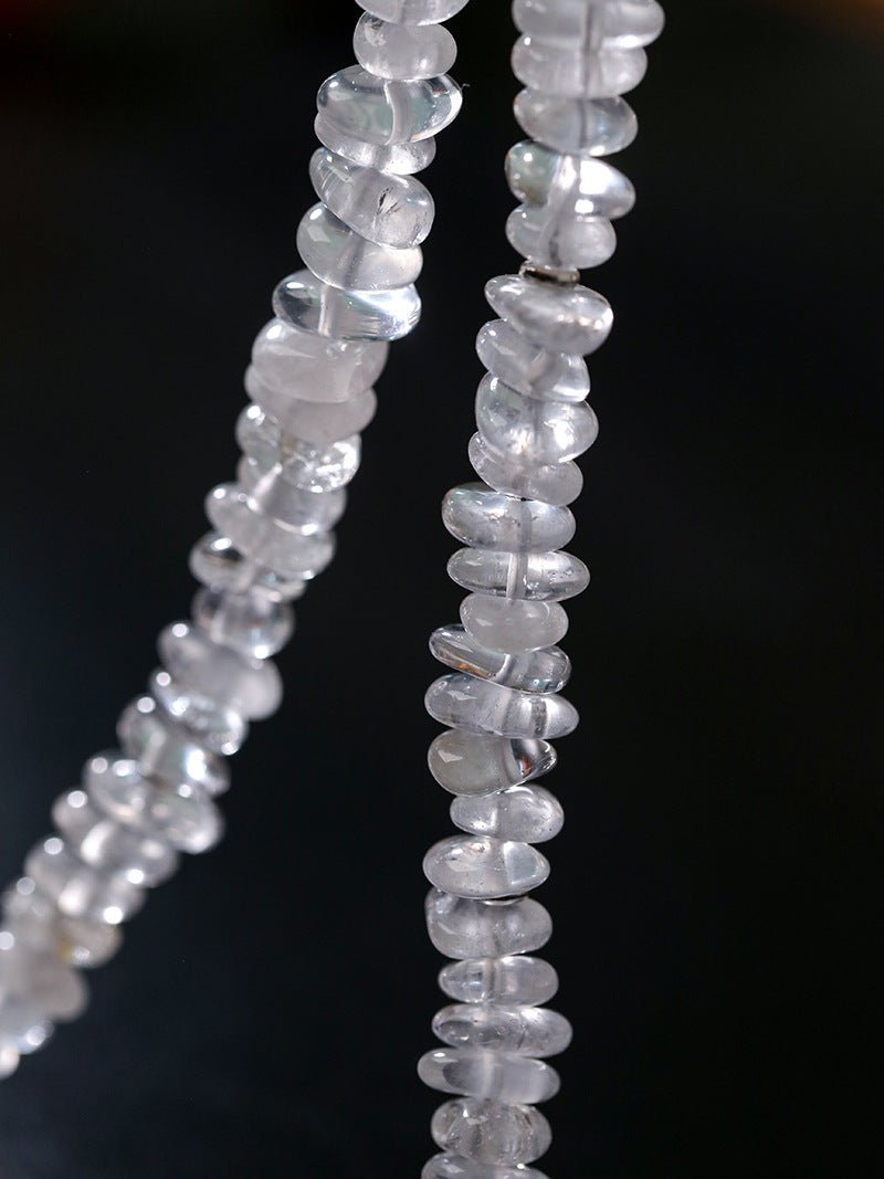 Forest Whisper Clear Quartz & Green Aventurine Necklace - floysun