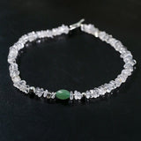 Forest Whisper Clear Quartz & Green Aventurine Necklace - floysun