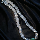 Forest Whisper Clear Quartz & Green Aventurine Necklace - floysun