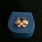 Four - leaf Clover Double Flower Rings - floysun