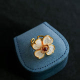 Four - leaf Clover Single Flower Rings - floysun