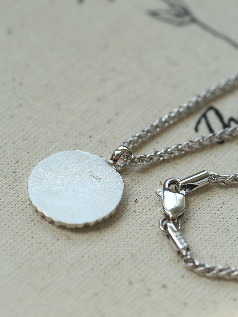 French Vintage 925 Sterling Silver Daisy Necklace - floysun