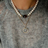 French Vintage Faceted Gemstone Pearl Necklace - floysun