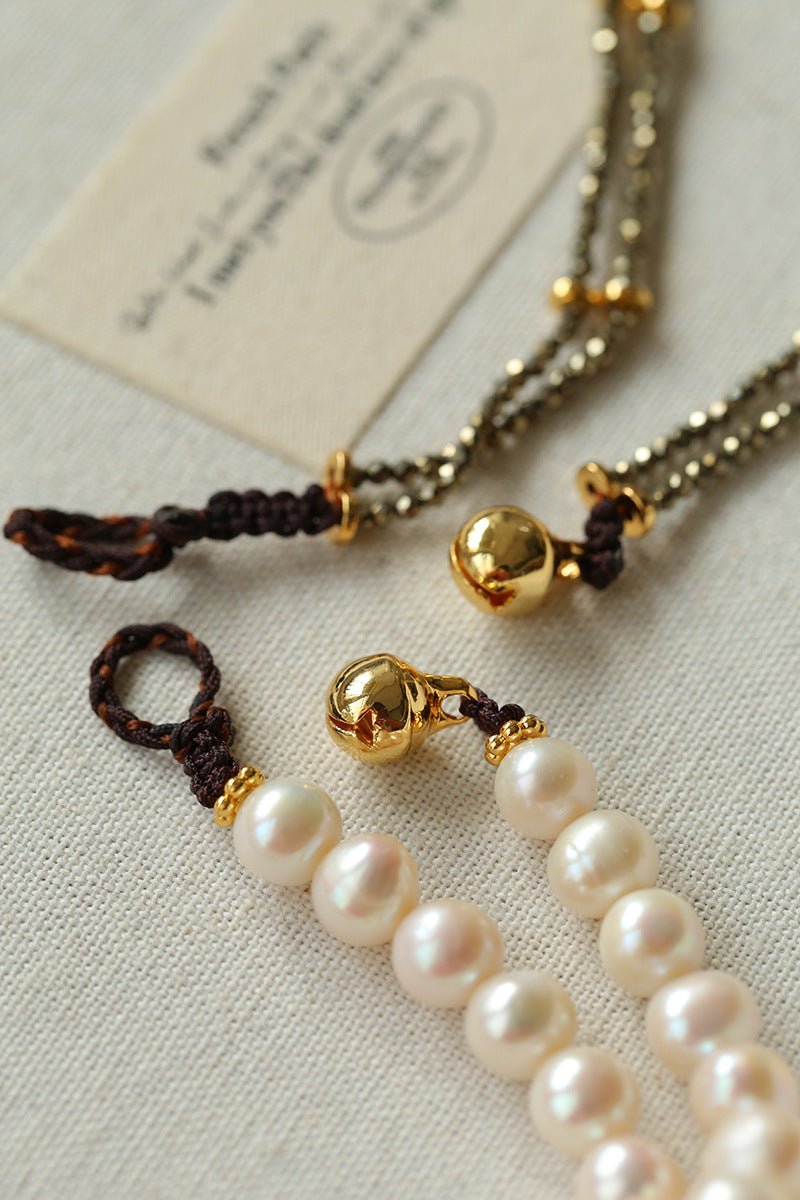 French Vintage Faceted Gemstone Pearl Necklace - floysun