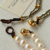 French Vintage Faceted Gemstone Pearl Necklace - floysun