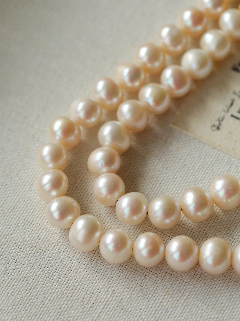 French Vintage Faceted Gemstone Pearl Necklace - floysun