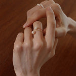 Freshwater Pearl Double Layer Wrapped Ring - floysun