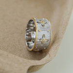 Galaxy Carved Star Brushed Ring - floysun