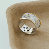 Galaxy Carved Star Brushed Ring - floysun