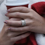 Galaxy Carved Star Brushed Ring - floysun