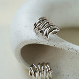 Geometric Twisted Metal Earrings - floysun
