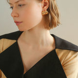 Geometric Twisted Metal Earrings - floysun