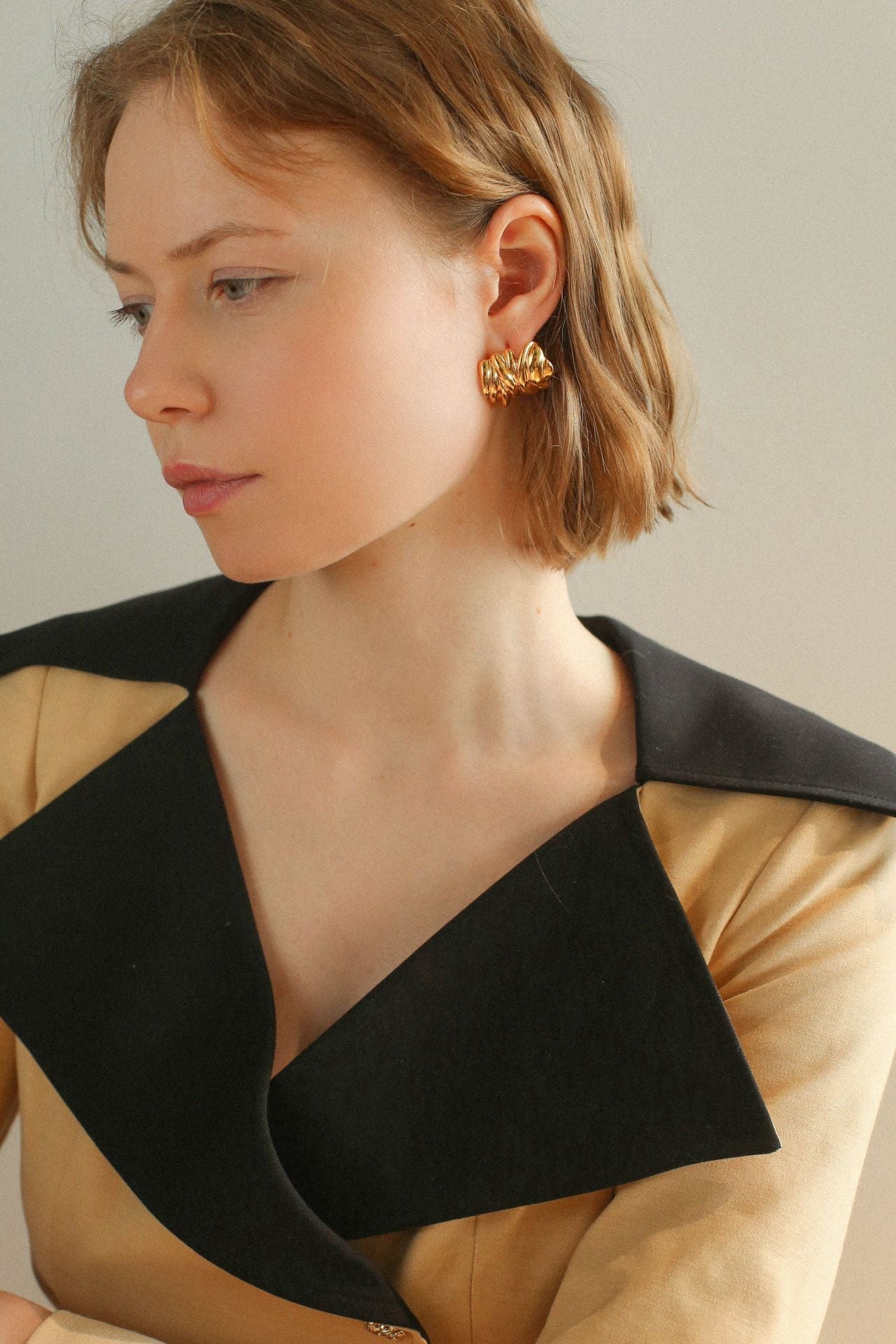 Geometric Twisted Metal Earrings - floysun