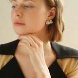 Geometric Twisted Metal Earrings - floysun