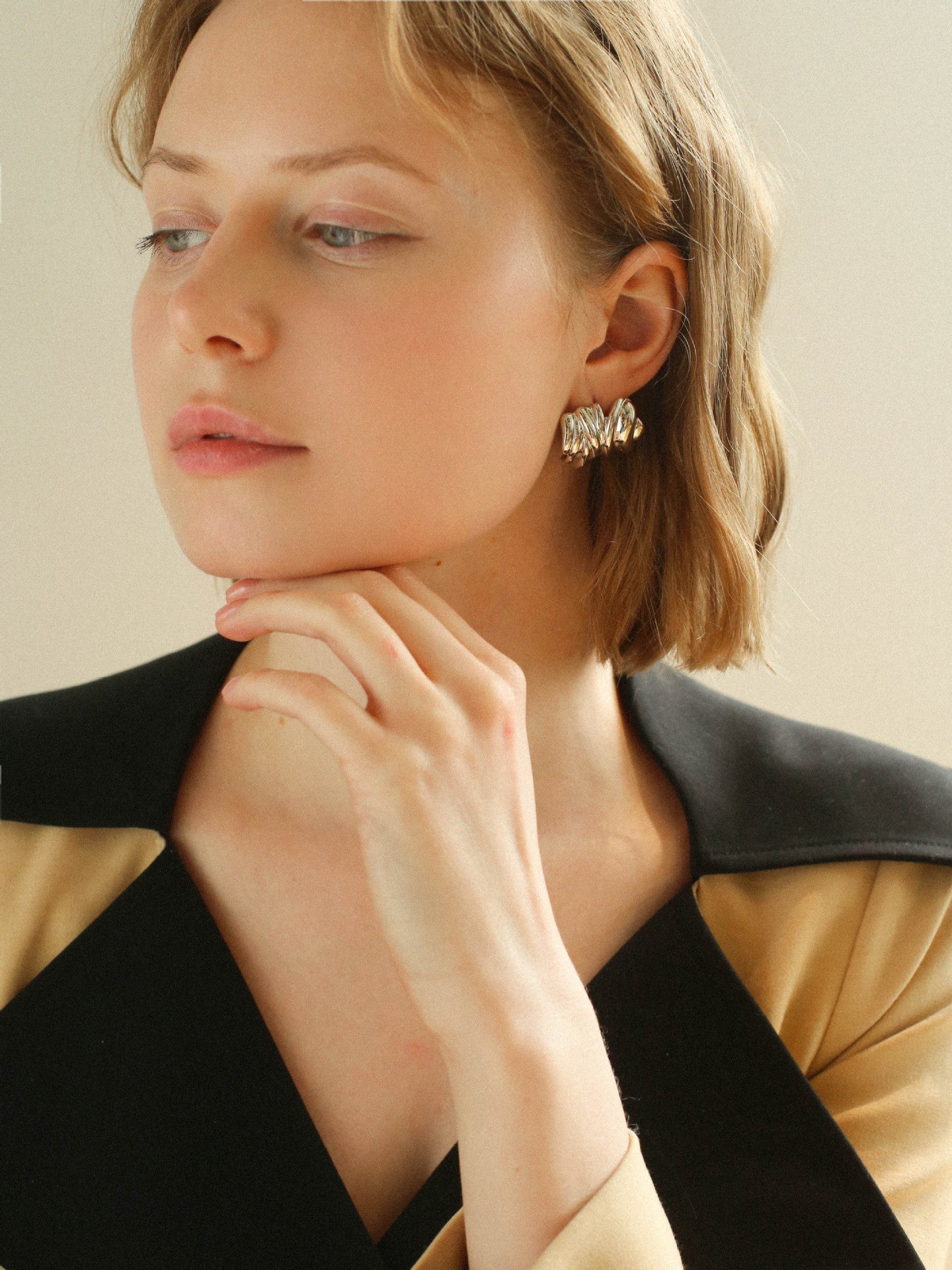 Geometric Twisted Metal Earrings - floysun