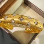 Gilded Clover Filigree Cuff - floysun
