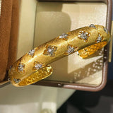 Gilded Clover Filigree Cuff - floysun