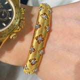 Gilded Clover Filigree Cuff - floysun