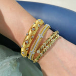 Gilded Clover Filigree Cuff - floysun