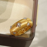 Gilded Clover Filigree Ring - floysun