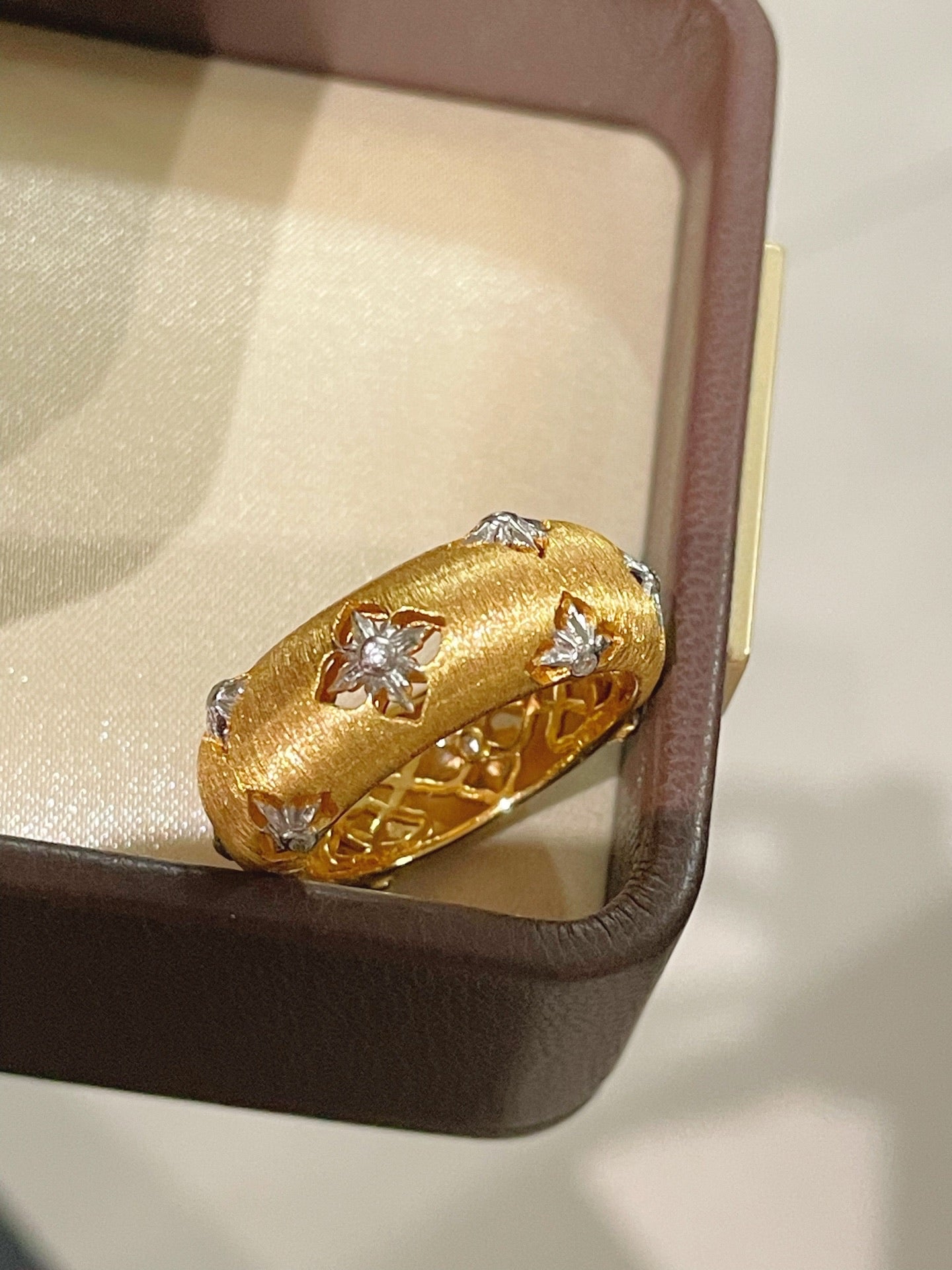 Gilded Clover Filigree Ring - floysun