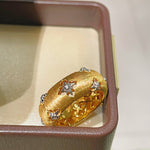 Gilded Clover Filigree Ring - floysun