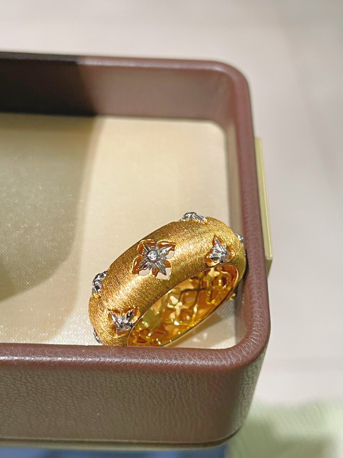 Gilded Clover Filigree Ring - floysun