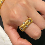 Gilded Clover Filigree Ring - floysun