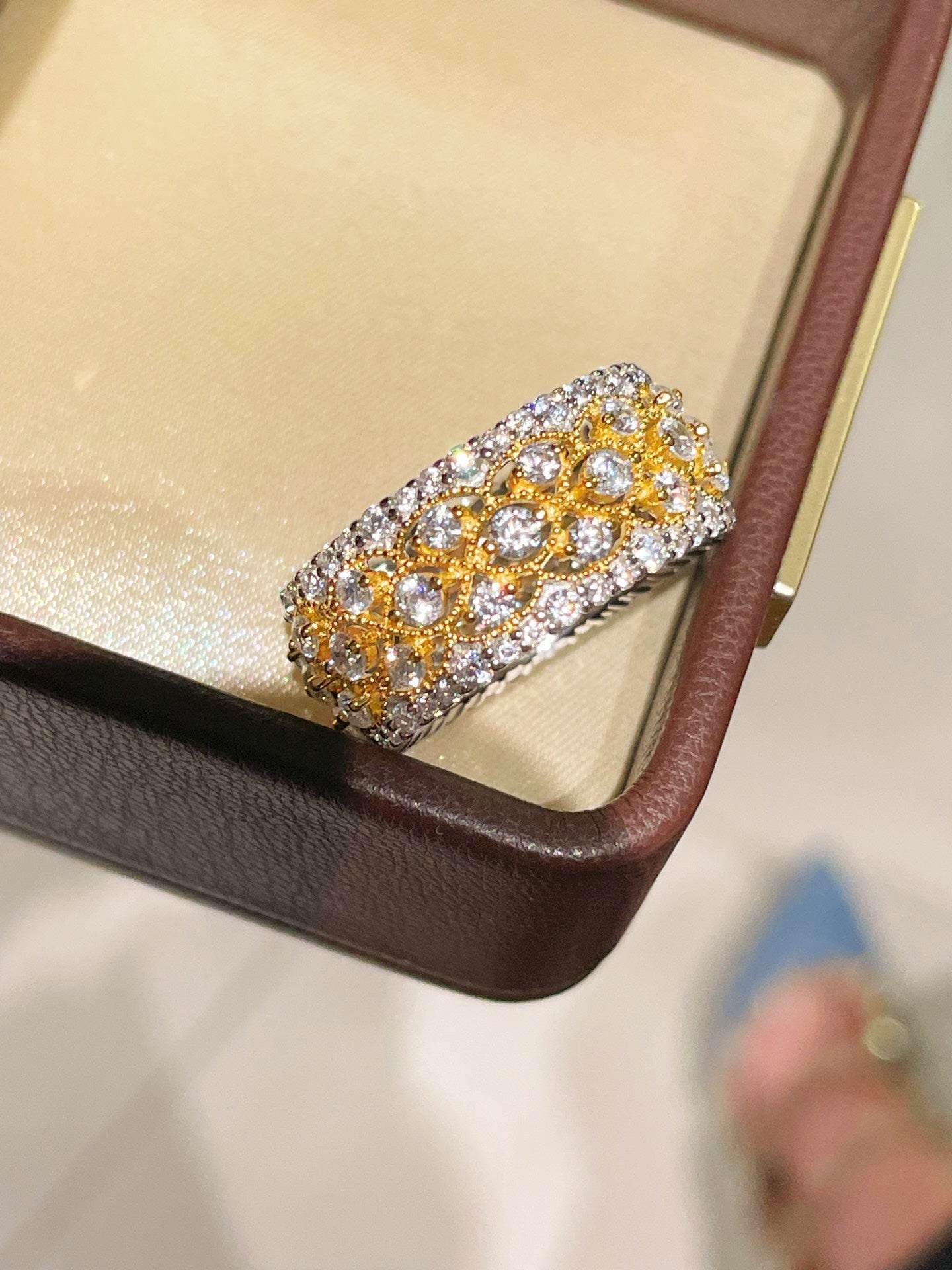 Gilded Lace Radiance Ring - floysun