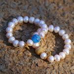 Glass and Baroque Pearl Beaded Bracelet - floysun