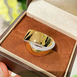 Glossy Cross Dome Ring - floysun