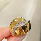 Glossy Cross Dome Ring - floysun