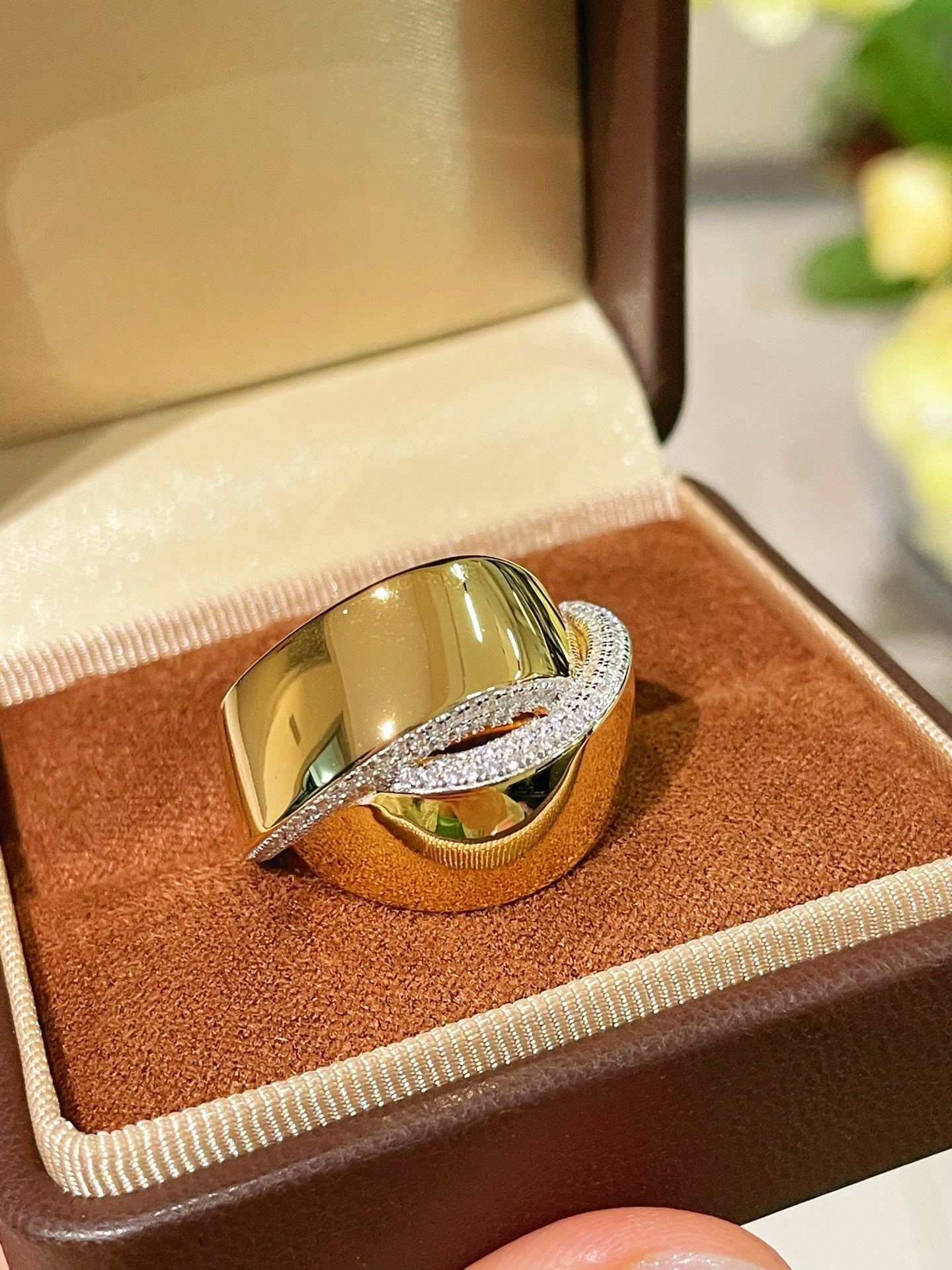 Glossy Cross Dome Ring - floysun
