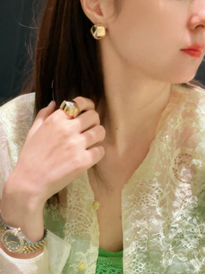 Glossy Cross Dome Studs - floysun