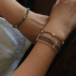 Gold Ore & Pearl Beaded Bracelet - floysun