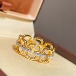 Golden Vinework Filigree Open Ring - floysun