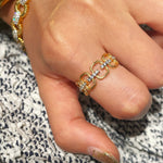 Golden Vinework Filigree Open Ring - floysun