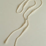 Gradient Pearl Magnetic Clasp Y - Shape Necklace - floysun