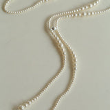 Gradient Pearl Magnetic Clasp Y - Shape Necklace - floysun