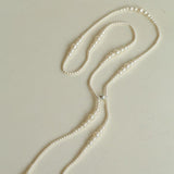 Gradient Pearl Magnetic Clasp Y - Shape Necklace - floysun