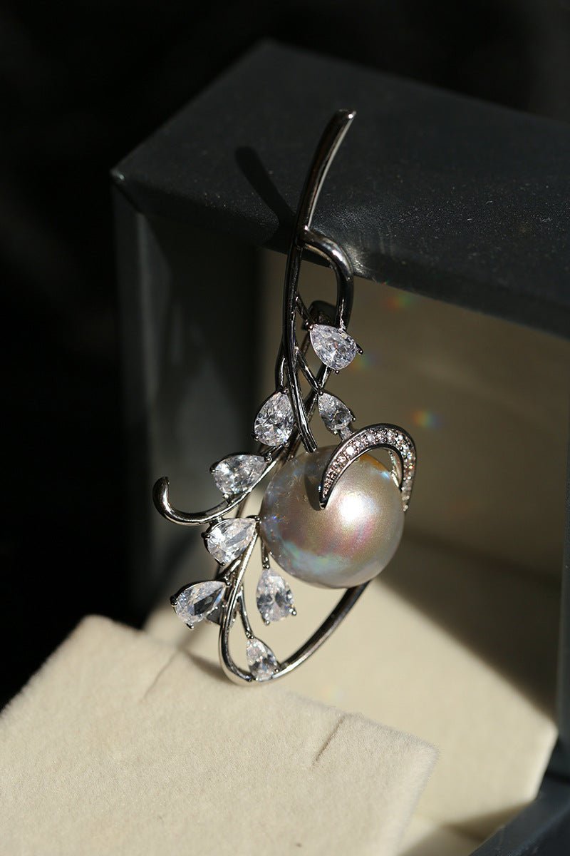 Gray Mabe Pearl Bouquet Brooch Elegant & Timeless Design - floysun