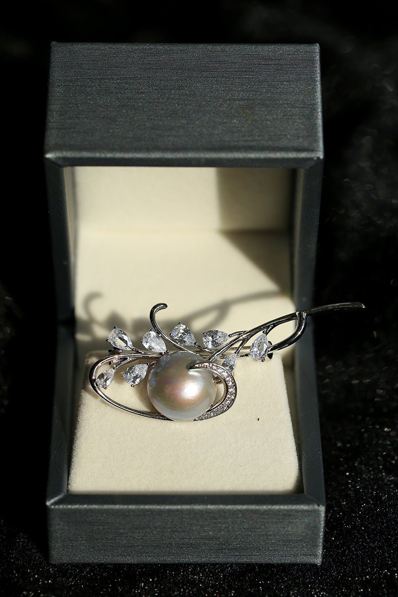 Gray Mabe Pearl Bouquet Brooch Elegant & Timeless Design - floysun