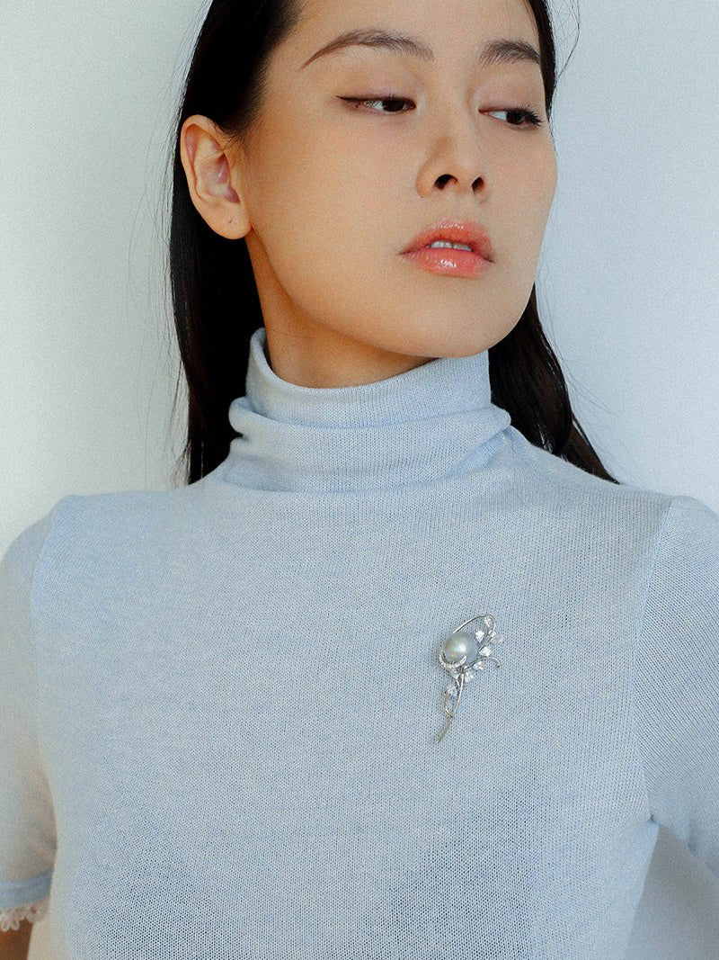 Gray Mabe Pearl Bouquet Brooch Elegant & Timeless Design - floysun