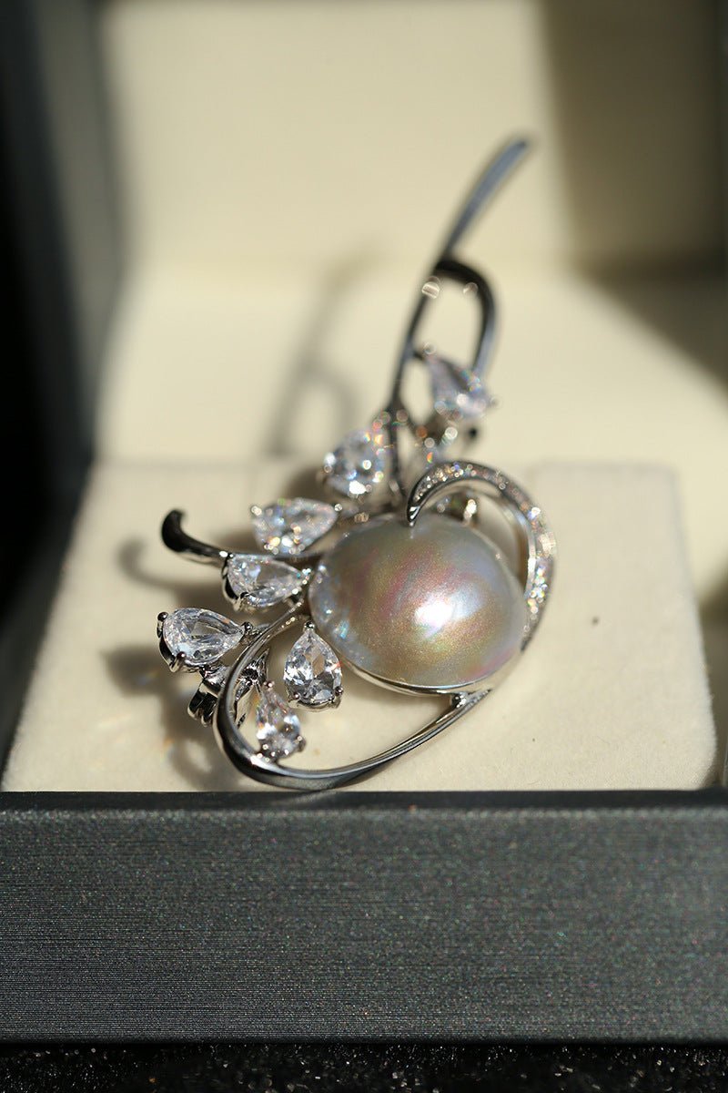 Gray Mabe Pearl Bouquet Brooch Elegant & Timeless Design - floysun