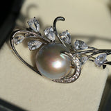 Gray Mabe Pearl Bouquet Brooch Elegant & Timeless Design - floysun